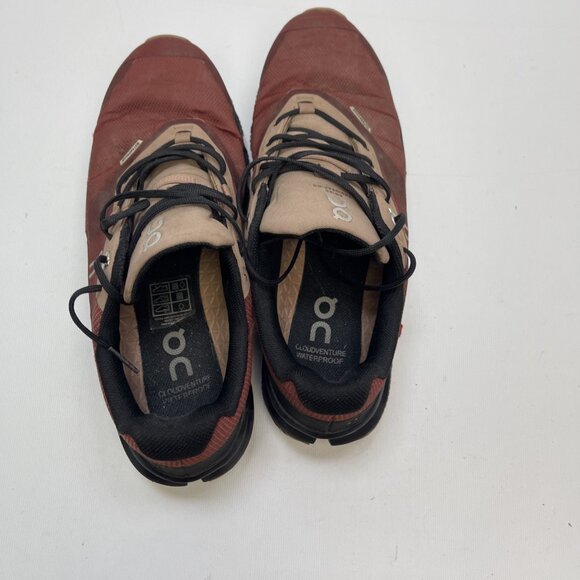 On Cloud Running Cloudventure Sneaker Wom Sz 7.5 Ruby Magnet Waterproof Hiking - Picture 9 of 16